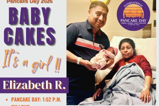 Special delivery: Elizabeth welcomed at SWMC as first baby born on Pancake Day